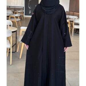 عباية عبير الورد العملية ميني ميت كتان واقف