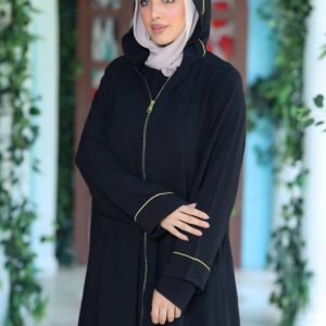 عباية موديل الفيروز بكابشوه مع قميص وبنطلون وايد ليج